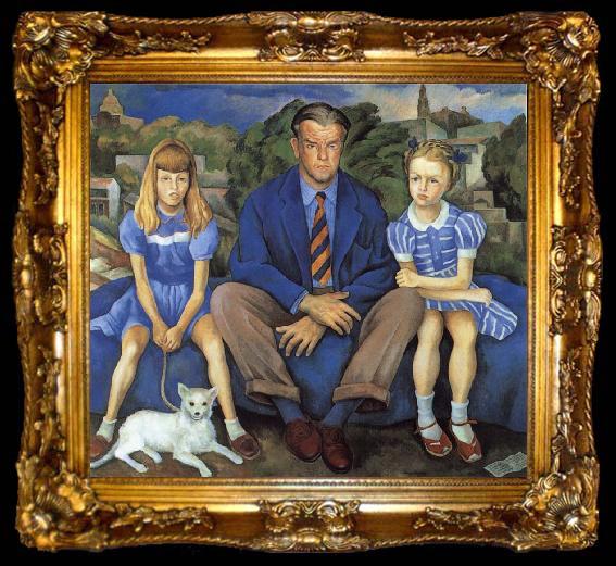 framed  Diego Rivera Portrait of A Family, ta009-2